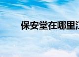 保安堂在哪里江南百景图（保安堂）