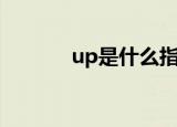 up是什么指标（up值是什么）