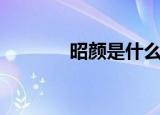 昭颜是什么意思（颜似昭云）