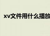 xv文件用什么播放器打开（xv文件播放器）