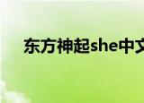 东方神起she中文歌词（she 东方神起）