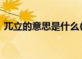 兀立的意思是什么(最佳答案)（兀立的意思）