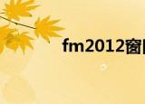 fm2012窗口化（fm窗口化）