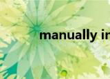 manually initiated crash蓝屏
