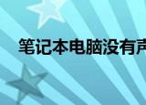 笔记本电脑没有声音但是插上耳机有声音