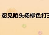 忽见陌头杨柳色打三个数（忽见陌上杨柳色）