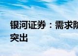 银河证券：需求阶段性弱复苏 啤酒行业表现突出