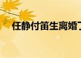 任静付笛生离婚了嘛（付笛生任静离婚）