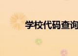 学校代码查询入口（校内网代码）