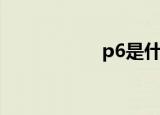 p6是什么级别（p6）