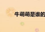 牛萌萌是谁的老婆（牛萌萌是谁）