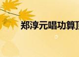 郑淳元唱功算顶级么（郑淳元唱功）