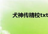 犬神传精校txt完本下载（犬神传3）