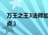 万王之王3法师加点攻略（万王之王3法师加点）