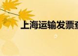 上海运输发票查询（上海运输发票）
