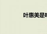 叶惠美是啥（叶惠美是谁）