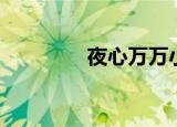 夜心万万小说（夜心万万）