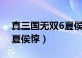 真三国无双6夏侯惇武器搭配（真三国无双6夏侯惇）