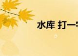 水库 打一字（水库打一字）