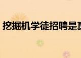 挖掘机学徒招聘是真的吗（挖掘机学徒招聘）