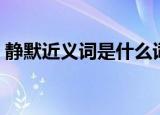 静默近义词是什么词（静默的近义词是什么）