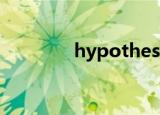 hypothesis和hypotheses