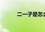 二一子是怎么形成的（二一子）