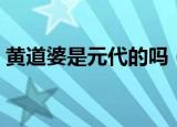 黄道婆是元代的吗（黄道婆是哪个朝代的人）