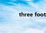 three foots（footman3 9）
