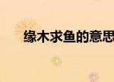缘木求鱼的意思（缘木求鱼的近义词）