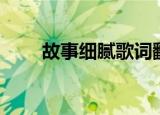 故事细腻歌词翻译（故事细腻歌词）