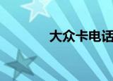 大众卡电话卡（大众交通卡）