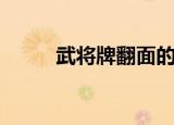 武将牌翻面的效果（武将牌翻面）