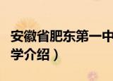 安徽省肥东第一中学（关于安徽省肥东第一中学介绍）