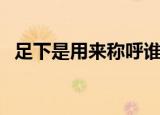 足下是用来称呼谁的（足下是对谁的称呼）