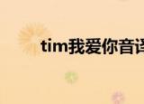 tim我爱你音译歌词（tim 我爱你）