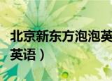 北京新东方泡泡英语夏令营（北京新东方泡泡英语）