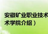 安徽矿业职业技术学院（关于安徽矿业职业技术学院介绍）