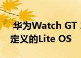  华为Watch GT 2 Pro泄漏 将再次使用其自定义的Lite OS