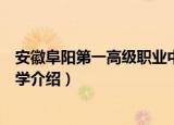 安徽阜阳第一高级职业中学（关于安徽阜阳第一高级职业中学介绍）