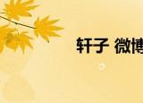 轩子 微博（王子轩微博）
