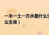 一木一土一方水是什么生肖火加个勺（一木一土一方水是什么生肖）