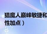 猎魔人巅峰敏捷和体能怎么点（猎魔人巅峰属性加点）