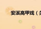 安溪高甲戏（关于安溪高甲戏介绍）