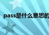 pass是什么意思的缩写（pass是什么意思）