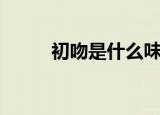 初吻是什么味道的（初吻是什么）