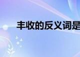 丰收的反义词是什么（丰收的反义词）