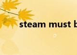steam must be running in order