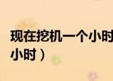 现在挖机一个小时多少钱（请挖机多少钱一个小时）