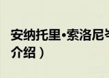 安纳托里·索洛尼岑（关于安纳托里·索洛尼岑介绍）
